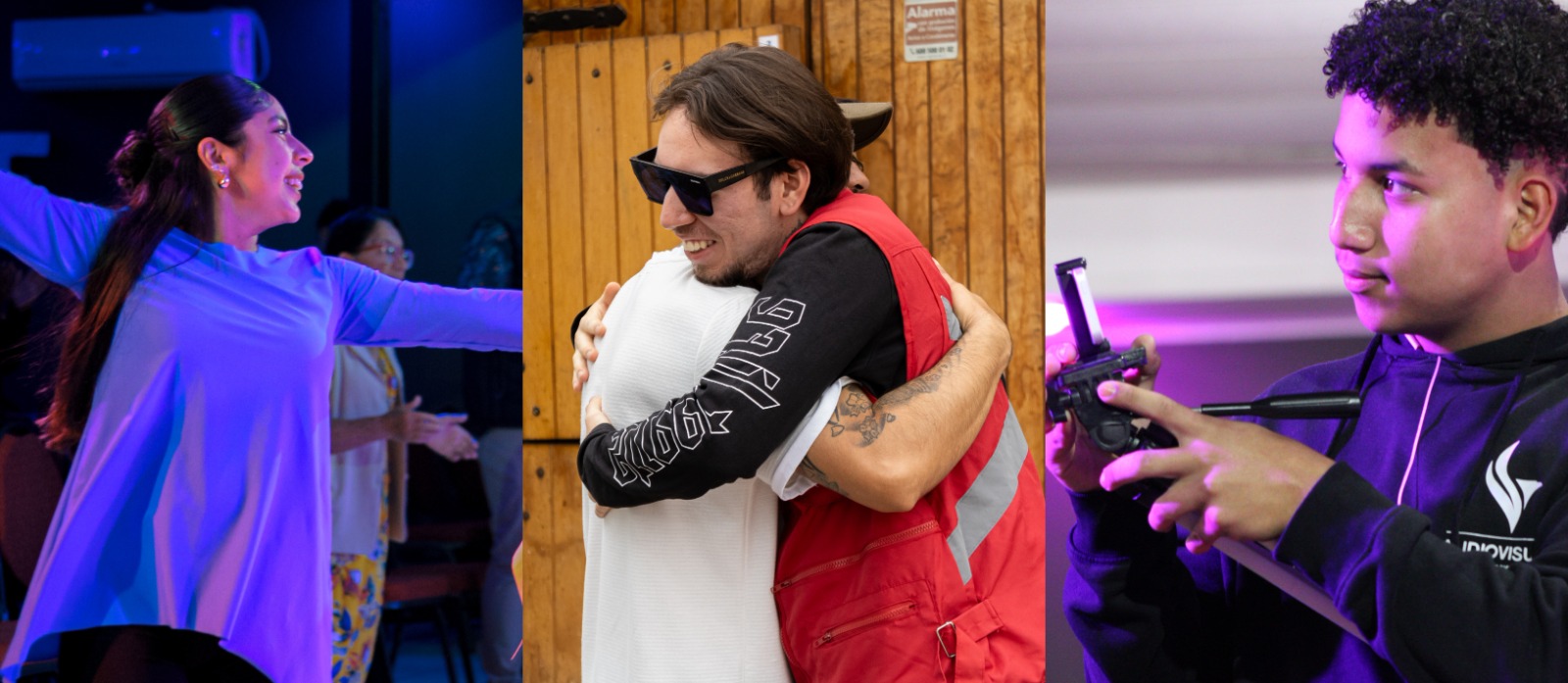 Personas participando en distintas actividades de IPROYEC